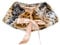 Cozomiz Mädchen Prinzessin Schal Kunstpelz Bolero Jacke Blumen Mädchen Bolero Achselzucken Zubehör Prinzessin Kap Party Hochzeit Ankleiden Large Weiß Einheitsgröße Leopard