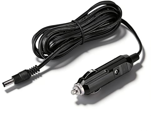 Vbestlife § Tierras/9,8 pies 12 V DC 5,5 mm x 2,1 mm Coche Encendedor de Cigarrillos Toma de alimentación Cable Adaptador de 10 A, Salida de Corriente DC5,5 x 2,1 Interfaz PE Bolsa, GPS, Visor y