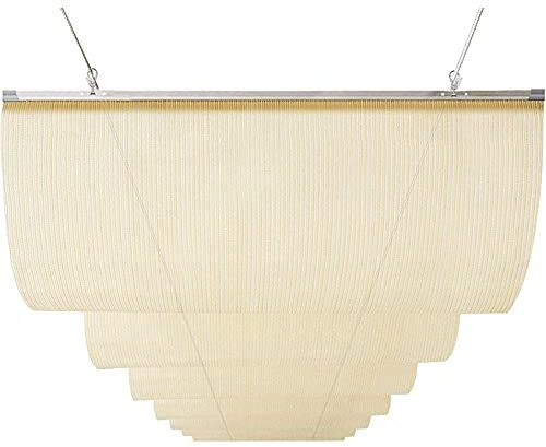 LFFH Tenda da Vela Parasole, Vele da Onda A Vela Tenda Retrattile Antistrappo Anti-UV, per Copertura Pergola Tettoia Giardino Spiaggia,Creamy White,1x1m