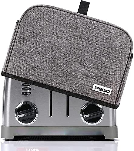 iFedio Toaster Cover (4 Slice, Grey)