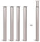 Dhouse Tischbeine 4 Stück Ø 60 mm Tischbeine Höhenverstellbar 710-1100mm Möbelfuß Zylindrisch Metall Tischbeine Geeignet für Frühstückstisch Schreibtisch Arbeitsplatten(Nickeldrahtzeichnung)