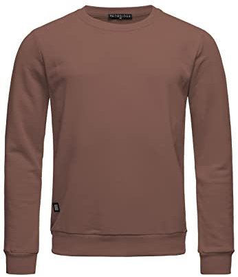 Red Bridge Herren Crewneck Sweatshirt Pullover Premium Basic Braun XXL