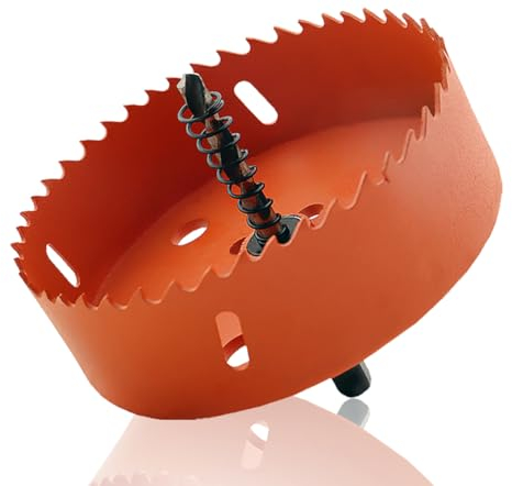 Seghe a Tazza per Metallo Fresa a Tazza Bi-Metallica M42 Bimetallica con Biella HSS per Lamiera, Alluminio Legno, PVC, Acciaio Inossidabile e Lamiera di Plastica 150MM