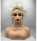 NEZIH Anime Coser Wig Marie Antoinette Prinzessin Mittel Gebogen Cosplay Perücke Hitzebeständig Kunsthaar Perücke + Perücke Kappe, Gut Für Halloween-Party, Dekorationsgeschenk