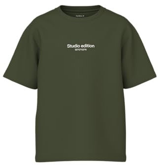 NAME IT Jungen Nkmbrody Nreg Top Noos T-Shirt, Rifle Green, 116 EU