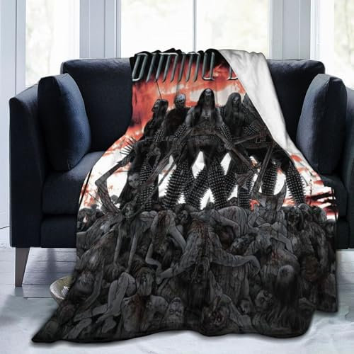 Dimmu Borgir Fleece-Überwurfdecke für Bett, Sofa, Couch, Reisen, Camping, Warmer und Leichter, Flauschiger Plüsch-Überwurf für alle Jahreszeiten