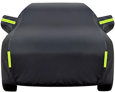 Bâche Voiture pour Citroen DS7 Bâche Voiture,Protection Contre Les Intempéries avec Doublure en Coton Anti-poussière Anti-UV Coupe-Vent pour Extérieur Housse Voiture(Color:BC)