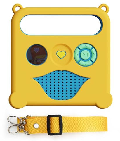 KALYCASE Housse de Protection Compatible Enceinte Merlin - Coque Silicone Boite a Histoire - 5 Couleurs (Jaune)