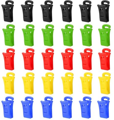 AEIOPRS 30 Pcs à chaussettes pour machine à laver et sèche linge clips à chaussettes avec crochets porte chaussettes machine à laver crochets directement dans le tiroir sans les plier 5 couleurs