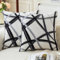 Jayusaror Schwarz Kissenbezug 45x45 Samt Grau Kissenbezüge Weiche Sofakissen Geometrische Dekokissen Moderne Kissen Deko Kissenhülle für Wohnzimmer Sofa Schlafzimmer Dekor，2er Set