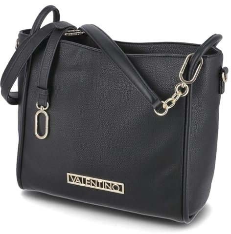 Valentino Damen Tote Bag/Schultertasche VINILE Schwarz Gold Kunstleder, Größe:-, Farbauswahl:schwarz