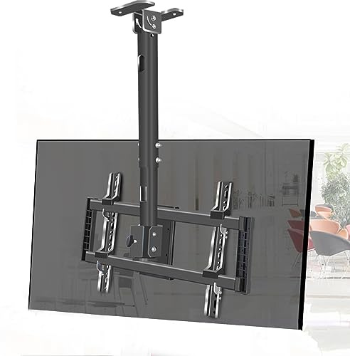 CUTPOIY Tilt and Rotatable TV Stand, Adjustable Ceiling TV Mount Bracket, LCD TV 360 Degree Rotating Frame Stand, Fits 37-85inch TVs, Max VESA 600x400mm, with Loading 176 Lbs