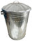Best House | Large Galvanised Metal Dustbin | 75L Litres | Waste Recycle Trash Bin With Lid | Ideal for Kitchen House Garden Storage Animal Feed/Storage/Rubbish/Dustbin (Pack of 1)