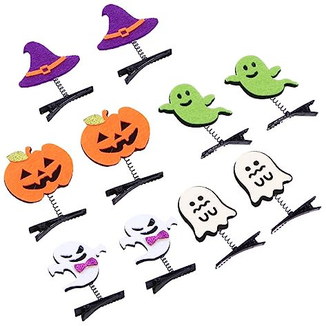 KOMBIUDA Juego De Pinzas Para Pelo De Halloween Accesorios De Calabaza Para Niños