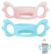 HAMKU Babyflaschengriffe Silikon, Weithals Babyflaschengriffe, Baby Kleinhand Greifdesign, 2 Stück