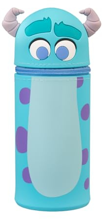 Grupo Erik Pixar Monster AG Sulley Federmäppchen Merch | Federmappe Stift Etui Schule 1 Fach - Federtasche Mädchen und Jungen Schlampermäppchen Geschenke zur Einschulung