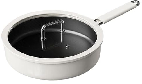 Non Stick – für Töpfe aus strapazierfähigem Titan, hitzebeständiger Griff, Küchenzubehör, sichere Bratpfanne mit Vok-Induktion, leicht zu reinigen für gesunde Mahlzeiten