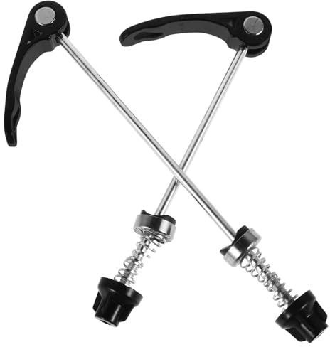 POPETPOP 2 Stück Schnellspanner für Mountainbike Radnaben Verlängert Metall Vorder und Hinterrad Stabile Fahrradachsen für Verbessertes Fahrgefühl