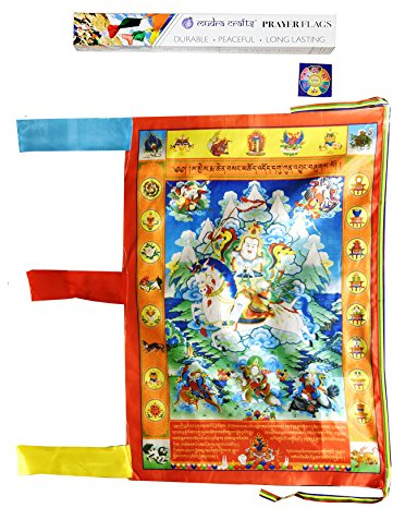 Mudra Crafts tibetisch-buddhistischen Indoor Outdoor Satin Windhorse Vertikale Gebetsfahnen Gesar 2