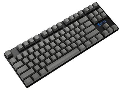 YMDK Blank Thick PBT OEM Profile 87 ANSI Keycaps for MX Switches Mechanical Keyboard (Dark Gray) (Only Keycap)