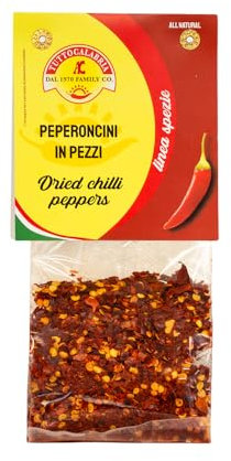 TuttoCalabria Peperoncino Calabrese Macinato - Dolce e Piccante - Non OGM e Made in Italy, 60 gr