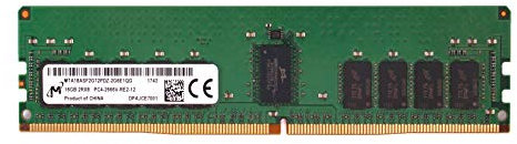 micron 16 GB PC4 – 2666 V-r DDR4 RDIMM ECC 2Rx8 memory mta18asf2g72pdz-2g6e1qg