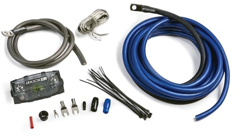 Kicker 46PK4 PK4 4-AWG Verstärker Power Kit - Strom, Erdung, Remote-Draht und Sicherungsblock