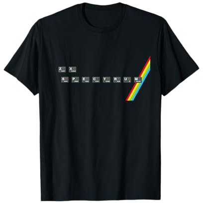Spectrum Keyboard Computer Software 80s Retro Geek T-Shirt T-Shirt