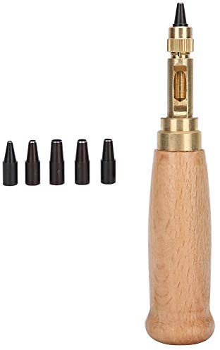12Pcs Loch Stanzer Locher Leder Automatischer Locher Auto Leder Werkzeuge Buch Bohrer Auto Leder Werkzeuge Buch Bohrer für Gürtel, Nähen, Papier, Leder