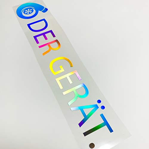 1A Style Sticker Hologramm Autoaufkleber Der GERÄT Aufkleber 55cm Oilslick Farbwechsel Turbo Fun Dirty Diesel Power Performance