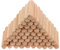 Kinsinder 400 Stück Holzdübel Set, Dübel Holz, Holzdübel 10mm, Holzstifte Dübel Set, Riffeldübel Buche Holz Dübel für Möbel Professionelle Tischler DIY- und Bastelprojekte