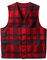 Minetom Gilet Costume Homme Carreaux sans Manche Casual Mariage Formel Business Veste Gilets Tweed Gilets D'Équitation Extérieur A Rouge S