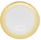 Trimming Shop 33cm Glass Charger Plates with Gold Rim - Elegant Gold Trim Charger Plate for Banquets, Weddings, Parties & Dining Event Decorations - Decorative Pack of 1