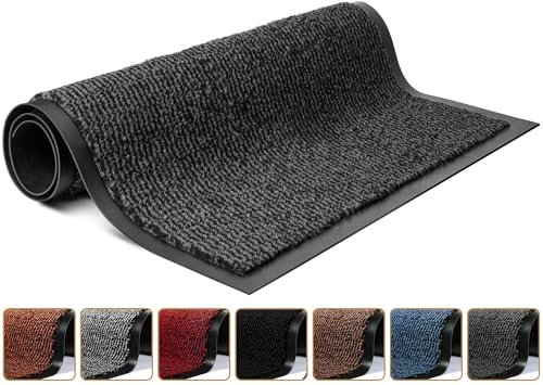 Lexell Washable Door Mat for Indoor & Outdoor - Highly Absorbent Non-Slip FloorMat, Heavy Duty Rubber Mat for Front & Back Door - Stunning & Waterproof