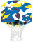 Spalding Mini-Basketballkorb Camo Micro