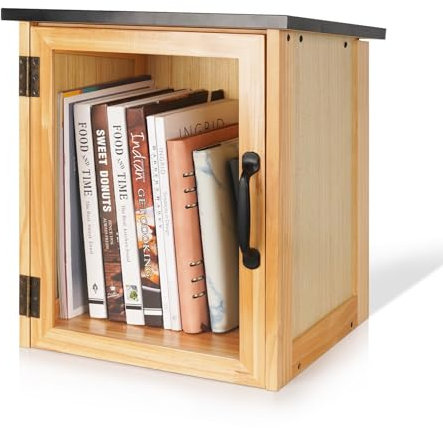 Exttlliy Little Library Box Outdoor - Free Community Storage for Neighborhoods and Schools - Sharing Books, Literature, Flyers, Newspapers, Food and Art