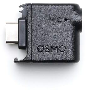 Original Osmo Action 3,5 mm Audio-Adapter für DJI Action 5 Pro/4, Unterstützt Mikrofon-Audio-Eingang, Typ-C-Schnittstelle Nur zum Aufladen (Anschluss Nur für Mikrofone)