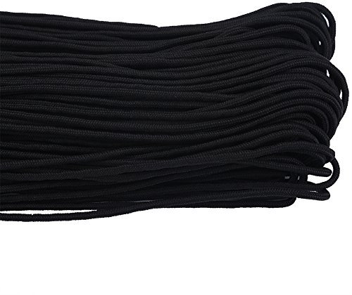 SUNGOOYUE Compact 2mm Dia Paracord 100M/330Feet Wear Resistant Climbing with Wide Applications for Equipment Tying (Black)