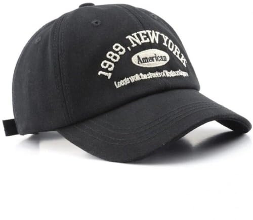 Muteitt 1989 New York Baseballkappe Für Männer Und Frauen, Verstellbarer Riemen, Gewaschen, Papa-mütze, Outdoor-lauftraining, Trucker-mütze