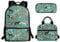 Belidome Floral Horse Backpack and Lunch Tote Bag and Matching Pencil Case Ementary Primary Middle School Bookbag Set 3 in 1 for Women Girls