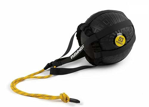 RISINGFIT Sac de médecine-Ball, Corde de médecine-Ball, Rotation, Balancement et Enregistrement, Balancement de Kettlebell, Rotation Russe, Balancement de Contre-Rotation et Balancement de Marteau
