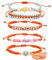 Yowivon Handgemachte geflochtene String Armbänder, 5 Boho Adjustable Waterproof Surfer Beaded Bracelets, Sommer Strand Armbänder Freundschaftsarmbänder für Teenager Mädchen, Mehrfarbig