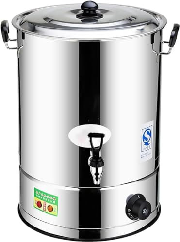 Hot Beverage Dispenser, Stainless Steel Hot Water Boiler Dispenser Tea Catering Urn For Coffee Juice Tea Hot Drinks(Size:50L)