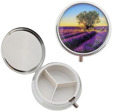 Pillendose Tablettendose (Lavendel)