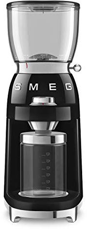 Smeg CGF11BLUK Coffee Grinder, Aluminium, 150 W