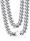 Bandmax Edelstahl Kette Panzerkette Herren 9MM breit Kette Jungen Kubanische Halskette 56CM Kettenlänge Hip Hop Kette Modeschmuck Accessoire