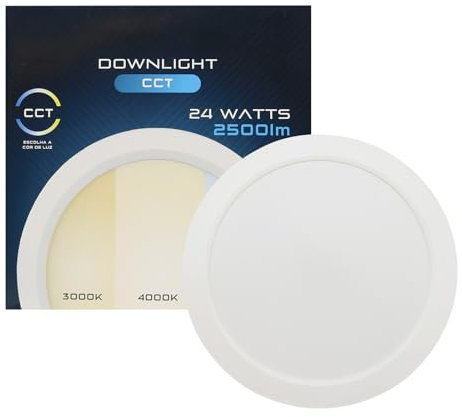 Maxled, Light is Led! 24W LED Einbaustrahler 230V, Ø220mm, 2500LM Spots Deckenleuchte Dimmbar 3000K-6500K Warmweiß Neutralweiß Kaltweiß Ultra Flach Deckenspots Einbauleuchten Lochmass 187-200mm