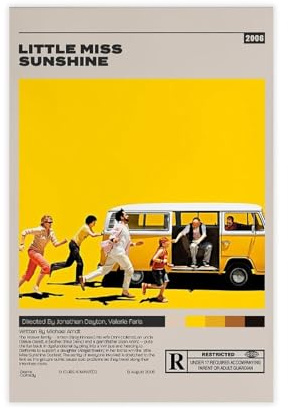 GJHTQLP Filmposter Little Miss Sunshine, Leinwand, Schlafzimmer, Dekoration, Landschaft, Büro, Raumdekoration, Geschenk, 30 x 45 cm