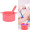 1 Pcs Silicone Warm Wax Pot Liner,Reusable Silicone Wax Warmer Liner With A Stirring Rod,Foldable Non-Stick Wax Melt Wax Pot Bowlfor Home or Beauty Shop to Melting Wax Hair Removal. (Pink)