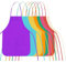 GROOFOO 8 PCS Delantal Infantil Set, Delantal Infantil, Delantal de Pintura Infantil, Delantal de Cocina Infantil, Impermeable, No Tejido Delantal para Actividades de Dibujo, para Niños de 2 a 8 Años